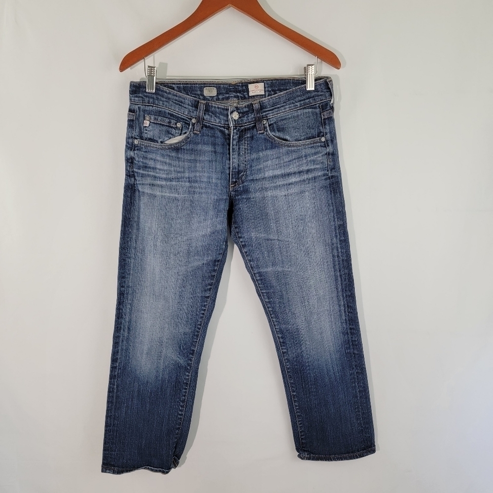 AG Adriano Goldschmied Women's Tomboy Relaxed Straight Crop Jeans Sz 29 USA Made